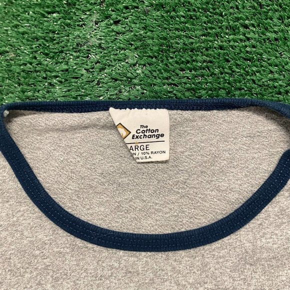 Vintage 90s Chicago Tourist Essential Drill Rap Ringer Tee - Picture 4 of 5